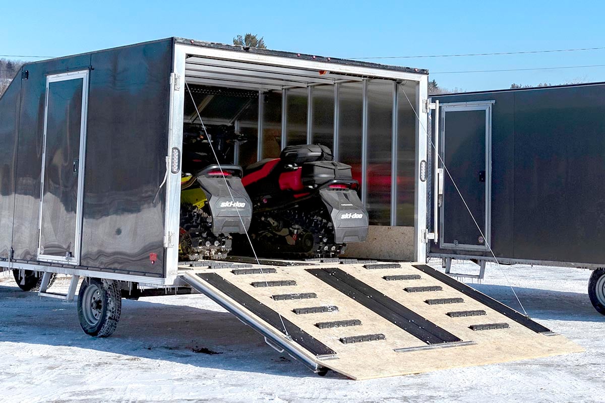 Light Versatile All Aluminum Crossover Snowmobile Trailers by Mission